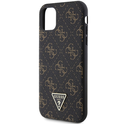 Etui Guess 4G Triangle Metal Logo na iPhone 11 / XR - czarne