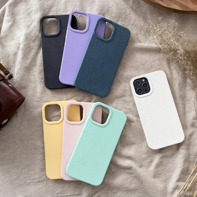 Eco Case für iPhone 12 mini Silikonhülle Handyhülle gelb