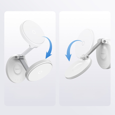 [B WARE] Baseus MagPro faltbarer Magnethalter für das Telefon – Weiß