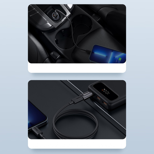 Baseus Ingenuity Series Mini USB 3.1 OTG auf USB Type C Adapter blau (ZJJQ000103)