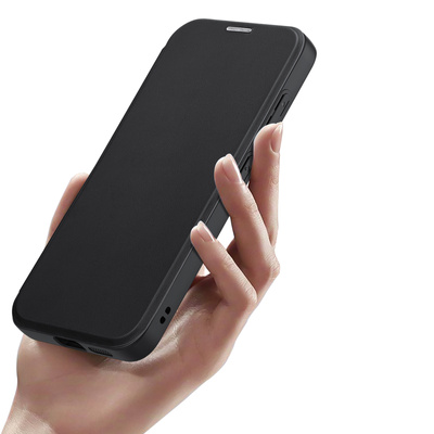 Dux Ducis Skin X Pro case for Samsung S24 with magnetic ring and flap - black