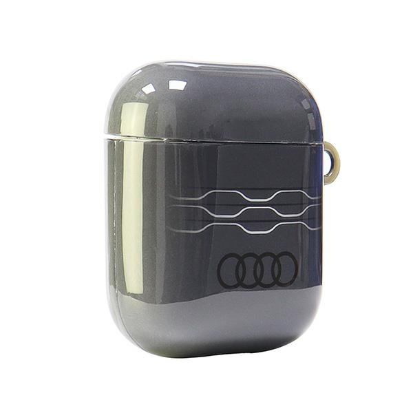 Audi IML Geometric Pattern Case for AirPods 1 / 2 - Gray