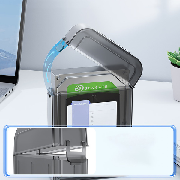 Orico PPH-25 Schutzhülle 2,5" Diskbox - halbtransparent, grau