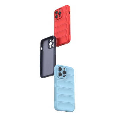 Magic Shield Case etui do iPhone 13 Pro Max elastyczny pancerny pokrowiec ciemnoniebieski