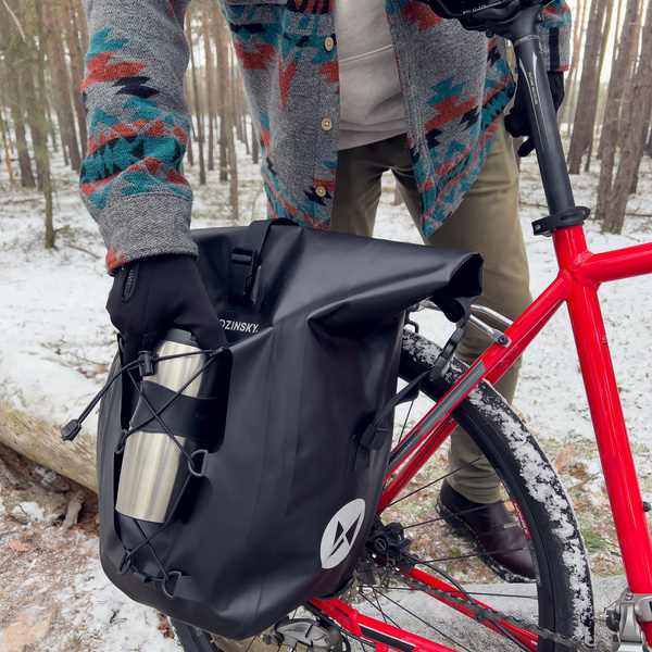 Wozinsky wasserdichte Fahrradtasche Kofferraumtasche 25l gelb (WBB24YE)