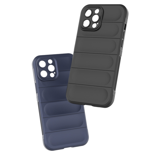 Magic Shield Case Hülle für iPhone 12 Pro Max flexible gepanzerte dunkelblaue Hülle