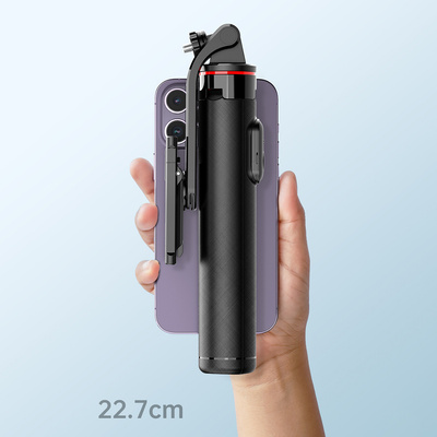 Wozinsky Selfie stick WC1Y3S teleskopowy tripod 1.3m z uchwytem na telefon - czarny