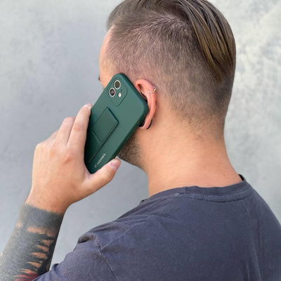 Wozinsky Kickstand Case Silikonhülle mit Ständer für iPhone 13 mini gelb