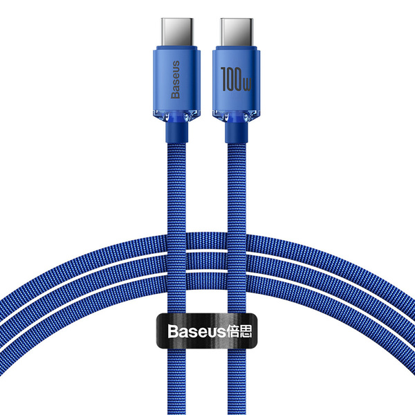 Baseus CAJY000603 USB-C – USB-C PD-Kabel 100 W 5 A 480 Mbit/s 1,2 m – blau