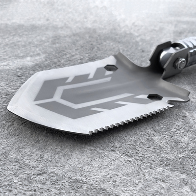 Survival shovel 10-in-1 folding shovel with knife, screwdriver, glass breaker