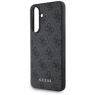 Guess 4G Metal Gold Logo Case für Samsung Galaxy A56 - Schwarz