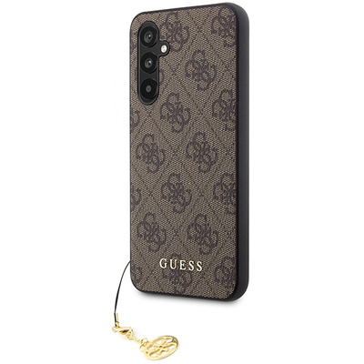 Etui Guess 4G Charms Collection na Samsung Galaxy A54 5G - brązowe