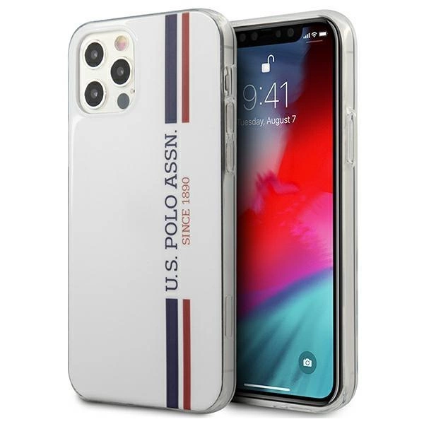 US Polo USHCP12MPCUSSWH iPhone 12/12 Pro 6,1" biały/white Tricolor Collection