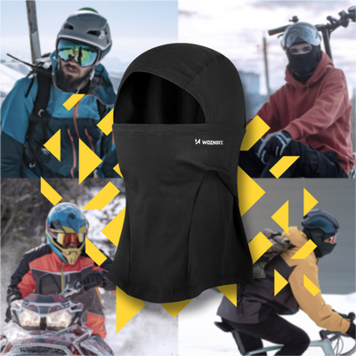 Wozinsky Balaclava WTBBK1 L Thermo-Sturmhaube unter dem Helm – Schwarz