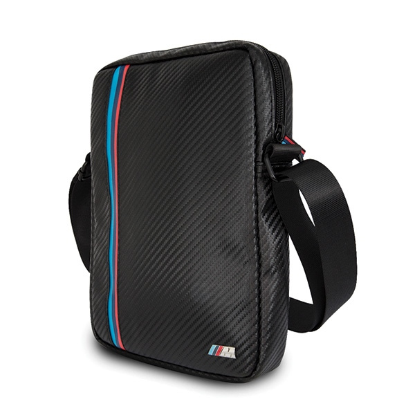 BMW Carbon / Tricolor Stripe 8&quot; Tablet Bag - Black