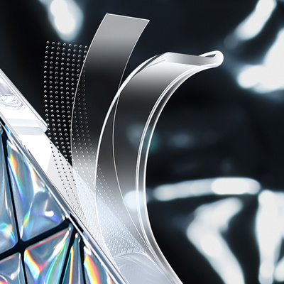 Kingxbar Miya Series Hülle für iPhone 14 Rückseite Regenbogen-Rückseite