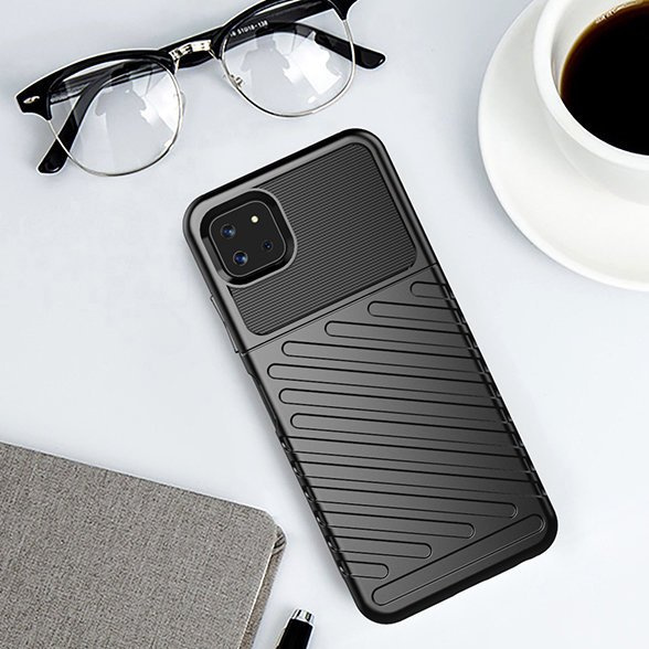 Thunder Case Flexibel Robuste Panzer Handyhülle TPU Schutzhülle für Samsung Galaxy A22 5G blau