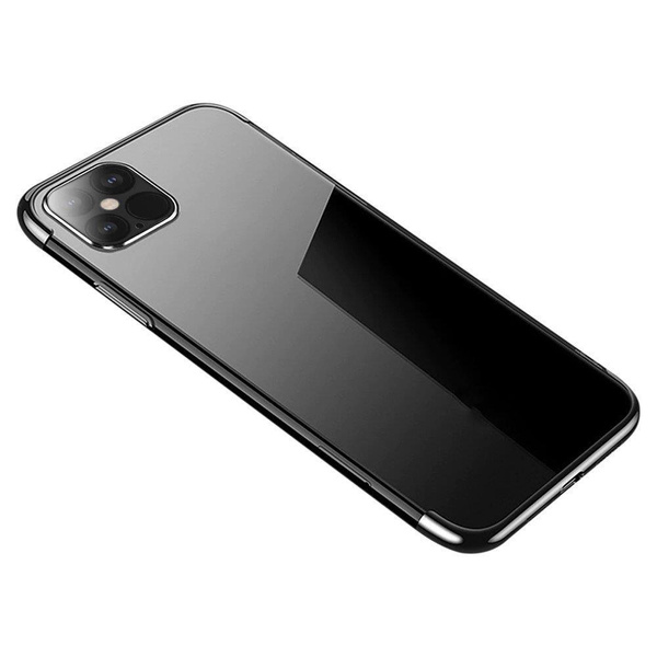 Clear Color case żelowy pokrowiec etui z metaliczną ramką iPhone 13 Pro czarny